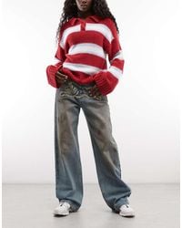ICECREAM - Applique Running Dog baggy Denim Jeans - Lyst