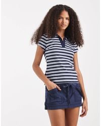 Hollister - – mini-skort aus twill - Lyst