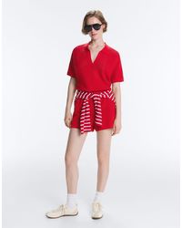 Oysho - Cotton Open Knit Shorts - Lyst
