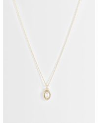 ASOS - Faux Pearl Pendant Necklace - Lyst