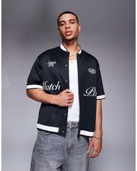 Bershka - Retro Collar Shirt - Lyst