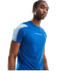 Under Armour - Camiseta azul marino entallada heat gear armour novelty - Lyst