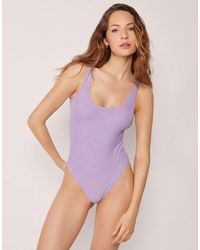Calzedonia - High-Leg Swimsuit Crinkle Waves - Lyst