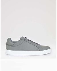 Threadbare - Faux Suede Court Trainers - Lyst