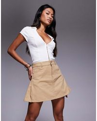HUGO - Randeso Short Twill Skirt - Lyst