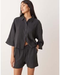 Jdy - Cheesecloth Shorts Co-Ord - Lyst