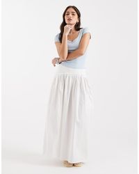 ASOS - Asymmetric Dropped Waist Maxi Skirt - Lyst