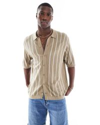 Jack & Jones - Button Through Knitted Polo - Lyst