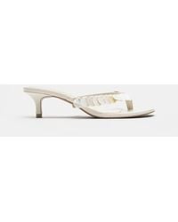 Pull&Bear - Beaded Heeled Sandals - Lyst