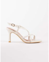 New Look - Multistrap Toe Loop Heeled Sandals - Lyst