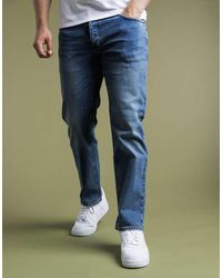 French Connection - Cotton Straight Leg Stretch Denim Jeans - Lyst