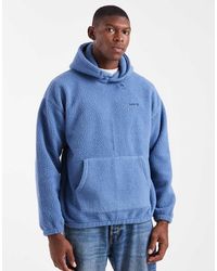 Levi's - Tonal Logo Borg Hoodie - Lyst