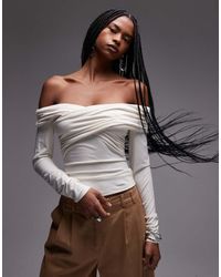 & Other Stories - Jersey Top With Draped Off Shoulder - Lyst