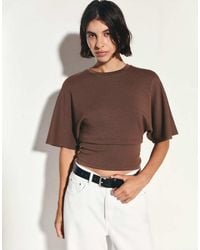 Pull&Bear - Modal Batwing Sleeve T-shirt - Lyst