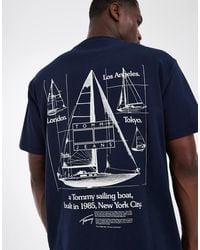 Tommy Hilfiger - Sailboat Back Print Relaxed Fit T-Shirt - Lyst