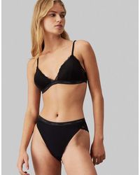 Calvin Klein - Tanga Con Cinturilla Del Logo Modern Lace De - Lyst