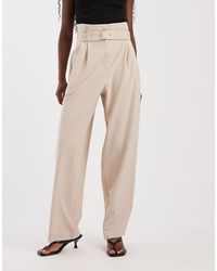 ASOS - Tailored Paper Bag Waist Pirate Peg Trousers - Lyst