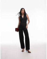 Mango - Jumpsuit Met Structuur - Lyst