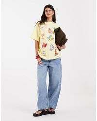 ASOS - Disney Oversized T-Shirt Met Disney Sidekicks-Print - Lyst