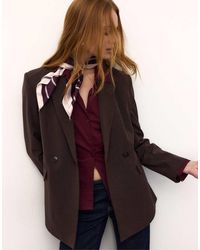 Stradivarius - Striped Fitted Blazer - Lyst
