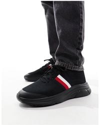 Tommy Hilfiger - Modern Knitted Stripe Essential Trainers - Lyst
