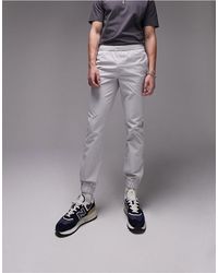 TOPMAN - Skinny Pants With Elastic Waist - Lyst
