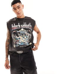 Cotton On - Cotton On Relaxed Singlet With Black Sabbath Graphic - Lyst