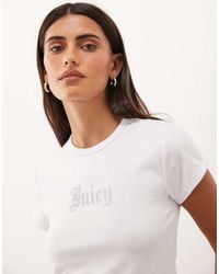 Juicy Couture - Diamante Logo Baby T-shirt - Lyst