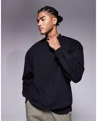 ASOS - Oversized Sweatshirt Van Premium 400Gsm Zware Stof Met Langere Pasvorm - Lyst