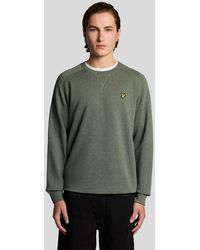 Lyle & Scott - Cotton Marl Raglan Sweatshirt - Lyst