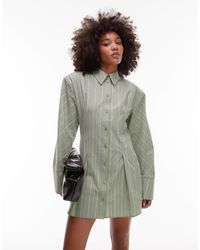 ASOS - – tailliertes mini-hemdkleid - Lyst