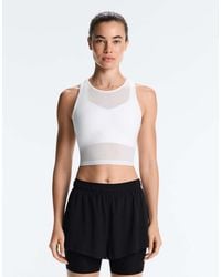 Oysho - Sheer Compressive Tank Top - Lyst