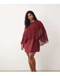 Forever New - Chiffon Cape Detail Mini Dress - Lyst