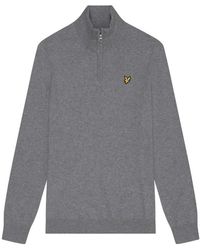 Lyle & Scott - Cotton Merino 1/4 Zip Jumper - Lyst