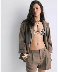 Stradivarius - Nette Rustieke Short - Lyst