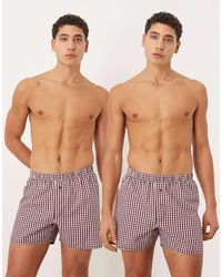 ASOS - 2 Pack Woven Boxers - Lyst