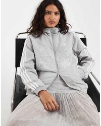 adidas Originals - Firebird Loose Floral Embroidered Track Top - Lyst