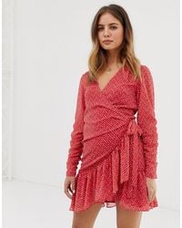 rebecca vallance flores wrap dress