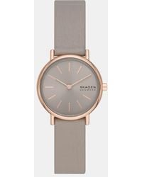 Skagen - Signature Lille Two-Hand, Rose-Tone Stainless Steel Watch - Lyst