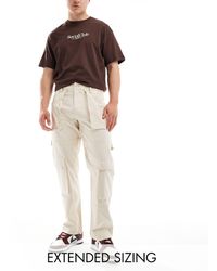 ASOS - Pantalones cargo color holgados con trabilla estilo carpintero - Lyst
