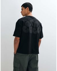 CERNUCCI - Chain Stitch Back Logo Embroidered Boxy T-Shirt - Lyst