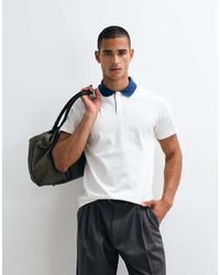 ASOS - Heavyweight Regular Fit Polo With Contrast Collar - Lyst
