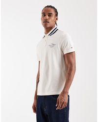 Tommy Hilfiger - Stripe Collar Regular Fit Polo Shirt - Lyst