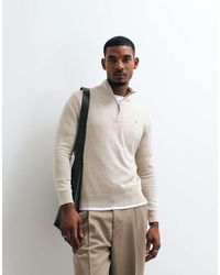 GANT - Classic Cotton Half Zip Sweatshirt - Lyst