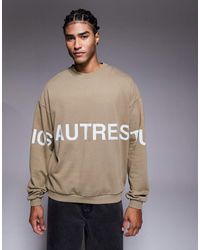 River Island - Autre Studios Crew Neck Sweatshirt - Lyst