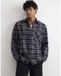 River Island - Regular Fit Cotton Check Shirt - Lyst