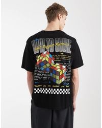 Jack & Jones - Oversized T-shirt With Cube Back Print - Lyst