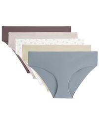 Oysho - 5 Laser Cut Invisible Polyamide Blend Brazilian Briefs - Lyst