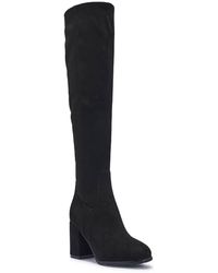 SEQWL Wide Fit - Block Heel Casual Knee High Boots - Lyst