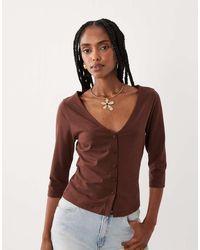 ASOS - Co-Ord 3/4 Sleeve Button Through Cardi - Lyst
